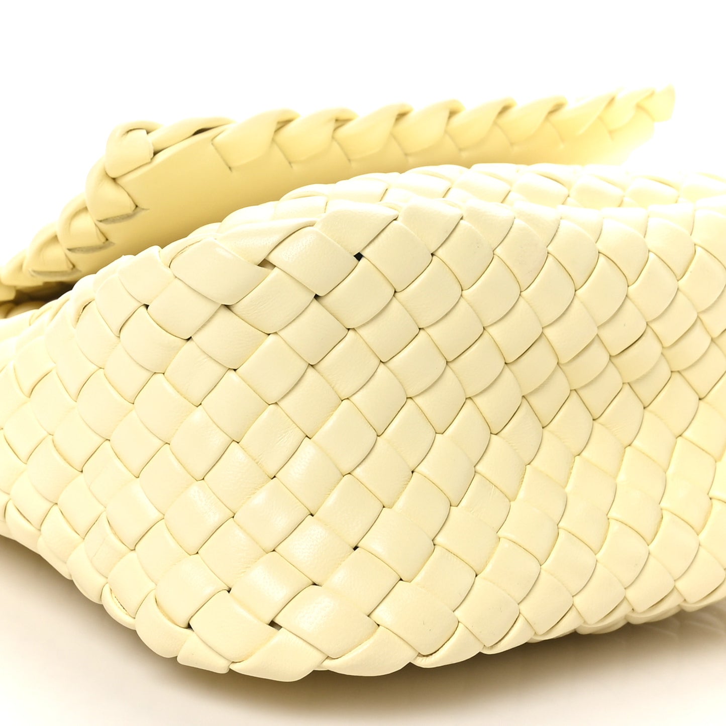 Nappa Intreccio Mini Cobble Shoulder Bag Chamomile