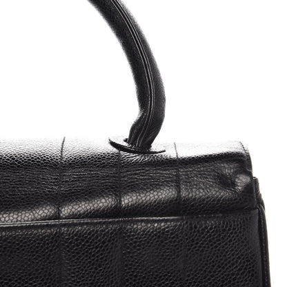 Chanel Caviar Vertical Quilted Kelly Flap Bag Black 9 of 13