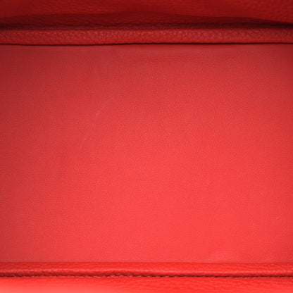 Hermes Taurillon Clemence Lindy 26 Rouge De Coeur 5 of 12