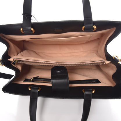 Gucci Calfskin Matelasse Studded Medium GG Marmont Tote Black 6 of 8