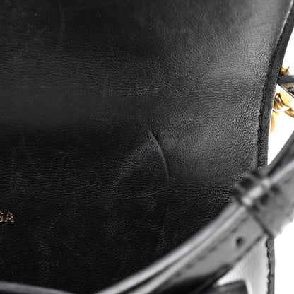 Balenciaga Shiny Box Calfskin Hourglass Top Handle Bag XS Black 12 of 13