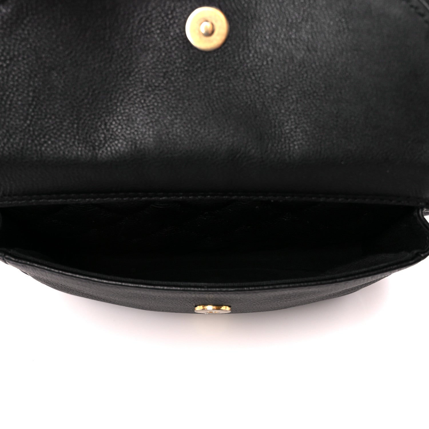 Chanel Grained Calfskin Quilted Messenger Flap Black 6 of 11