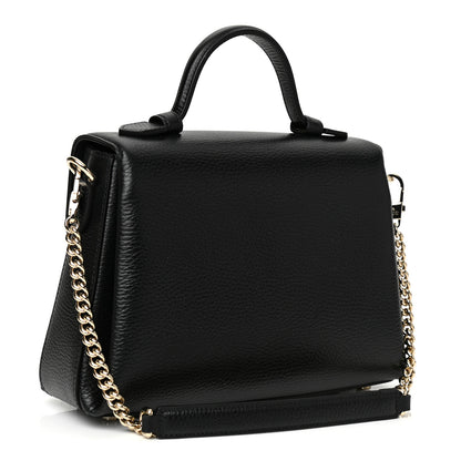 Gucci Dollar Calfskin Interlocking G Top Handle Shoulder Bag Black 2 of 9