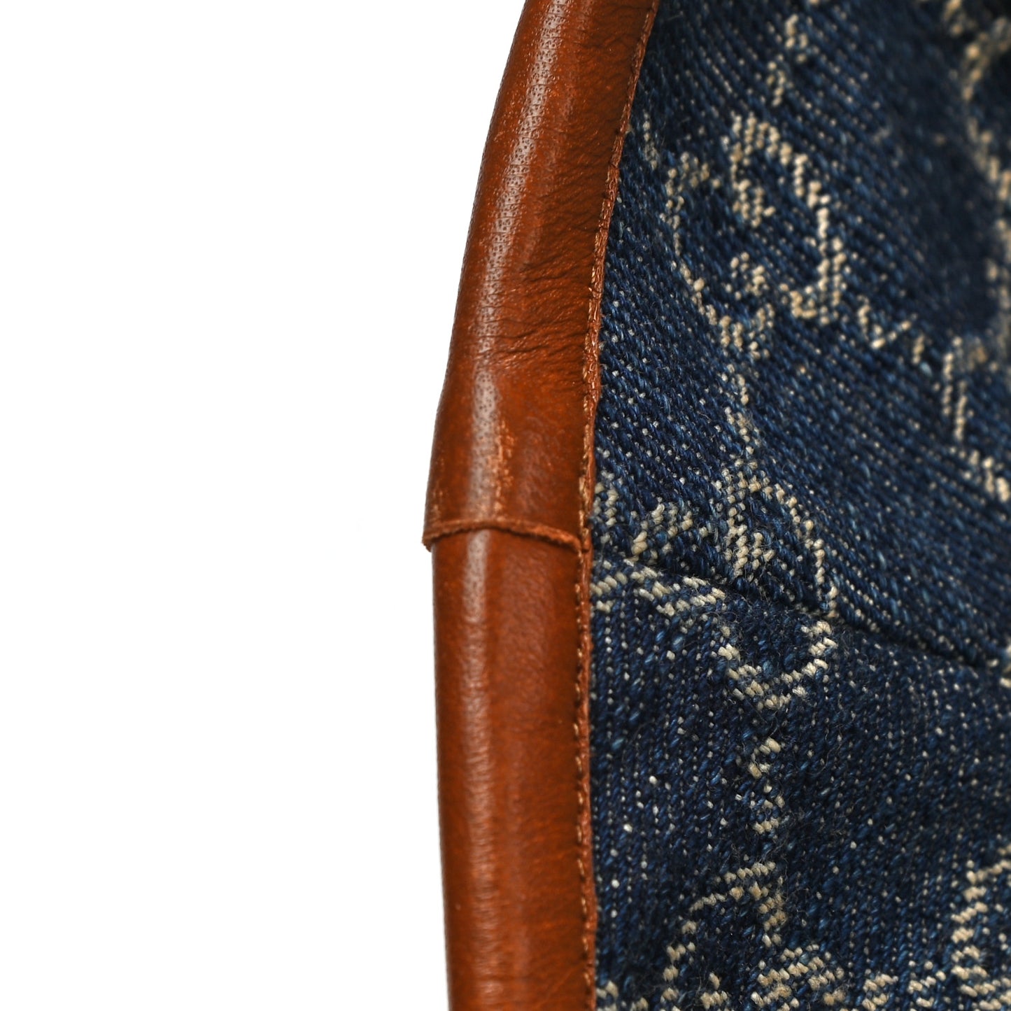Washed Jacquard Denim Nappa GG Monogram Oscar Bucket Hat M Denim Cuir