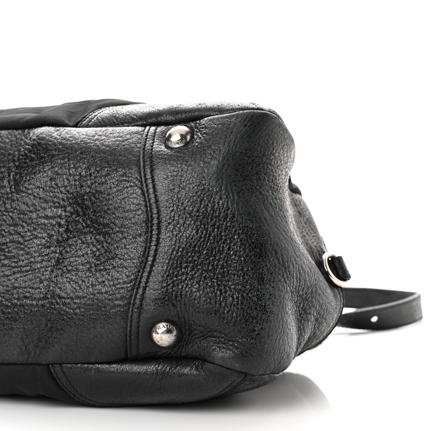 Prada Nylon Quilted 24H Satchel Black 9 of 15