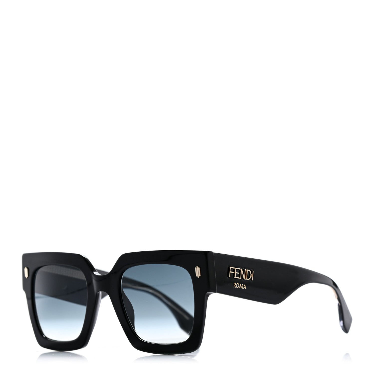 Fendi Acetate Fendi Roma Sunglasses FF 0457/G/S Black Blue 1 of 6