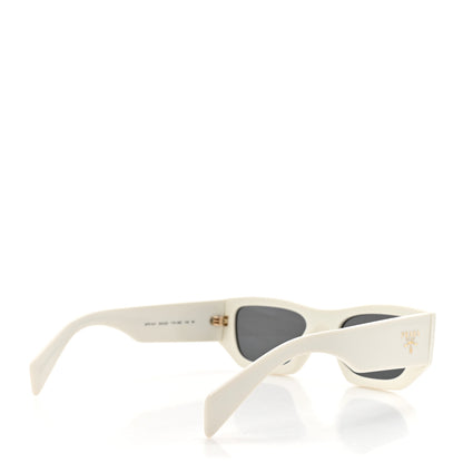 Prada Acetate Pillow Sunglasses SPR A01 White 4 of 7