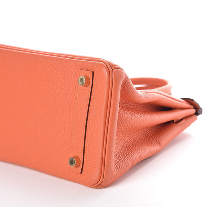 Hermes Togo Birkin 25 Feu 15 of 36