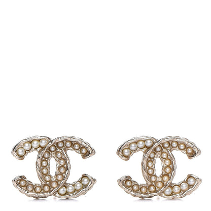 Chanel Pearl CC Earrings Gold 1 of 5