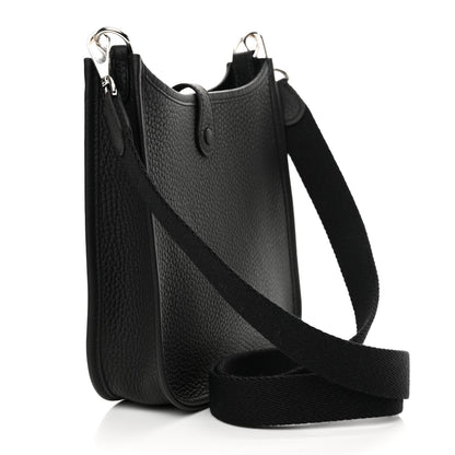 Hermes Taurillon Clemence Evelyne TPM Black 3 of 11