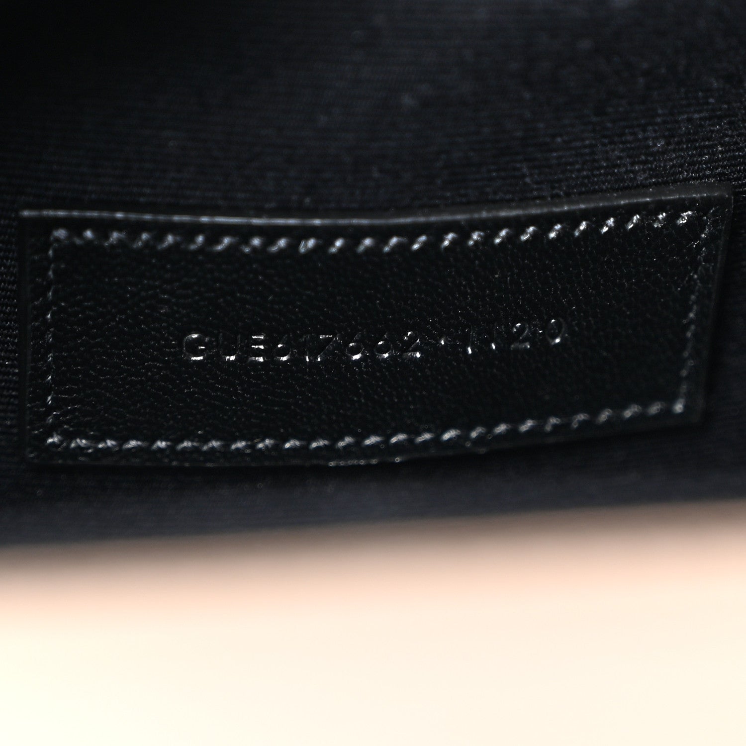 Saint Laurent Grain De Poudre Matelasse Chevron Monogram Envelope Clutch Dark Beige 7 of 8