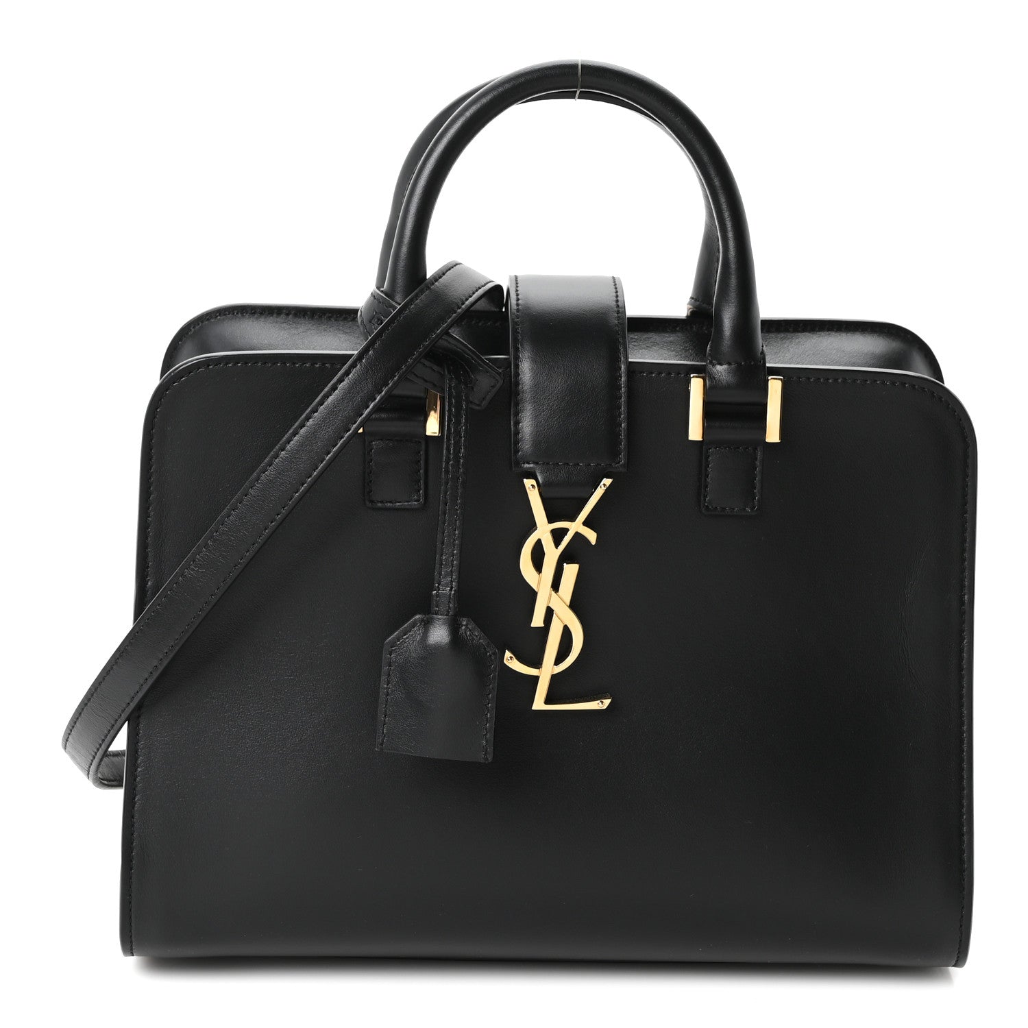 Saint Laurent Calfskin Monogram Baby Downtown Cabas Black 1 of 10