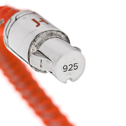 John Hardy Sterling Silver 6mm Cord Bracelet Orange 4 of 5