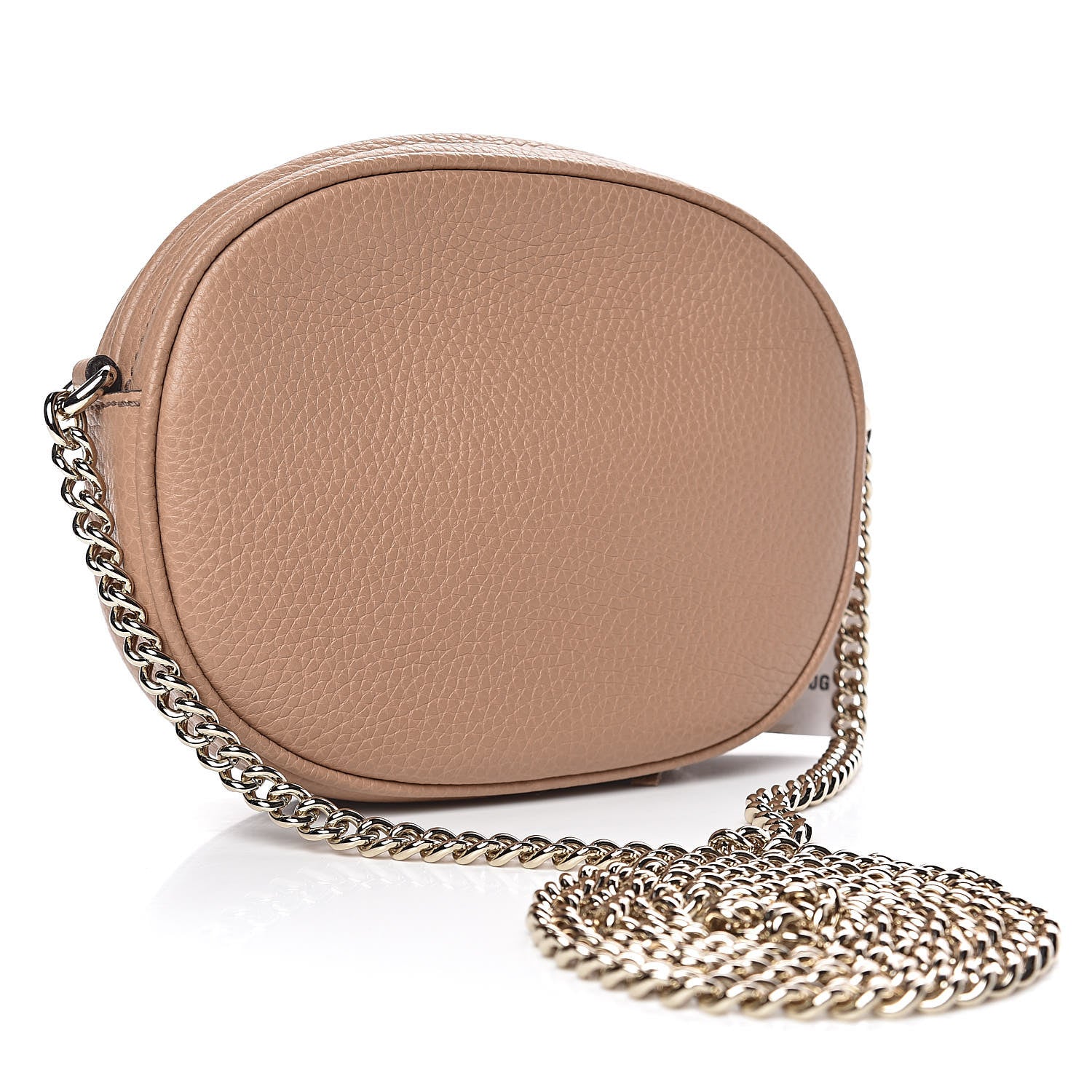 Gucci Pebbled Calfskin Mini Soho Chain Bag Camelia 3 of 10