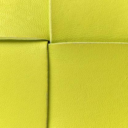 Bottega Veneta Lambskin Maxi Intrecciato Cassette Crossbody Bag Acid Kiwi 8 of 10