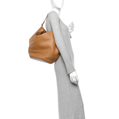 Khaite Calfskin Medium Lotus Tote Nougat 2 of 10