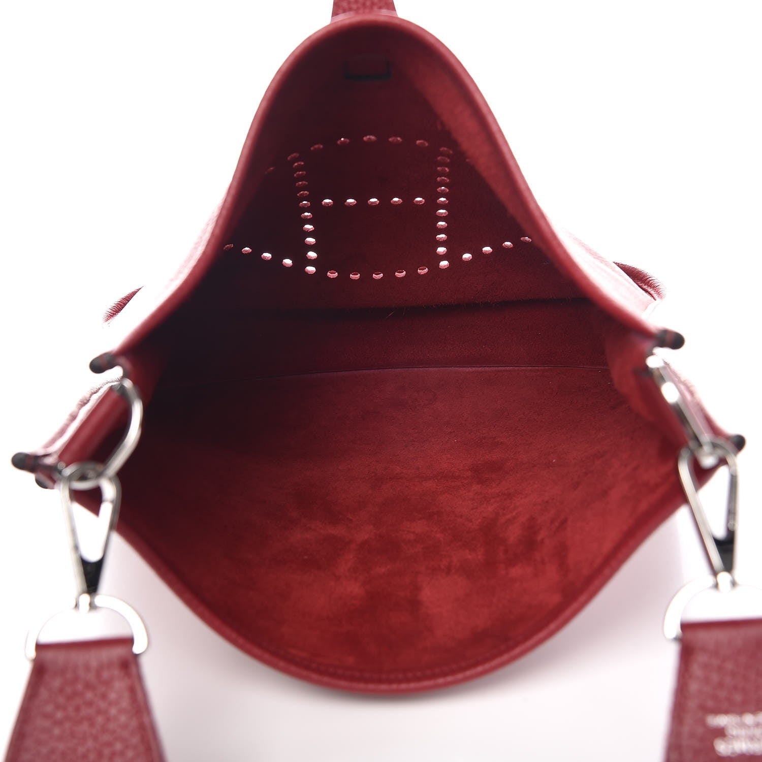 Hermes Taurillon Clemence Evelyne III PM Rouge Grenat 5 of 9