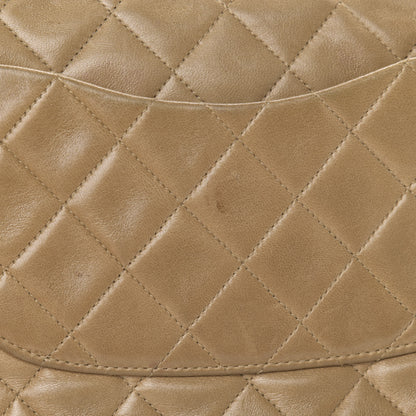 Chanel Lambskin Quilted Medium Double Flap Beige 18 of 22