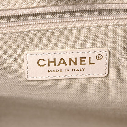 Chanel Mixed Fibers Small Deauville Tote Navy Blue 7 of 12