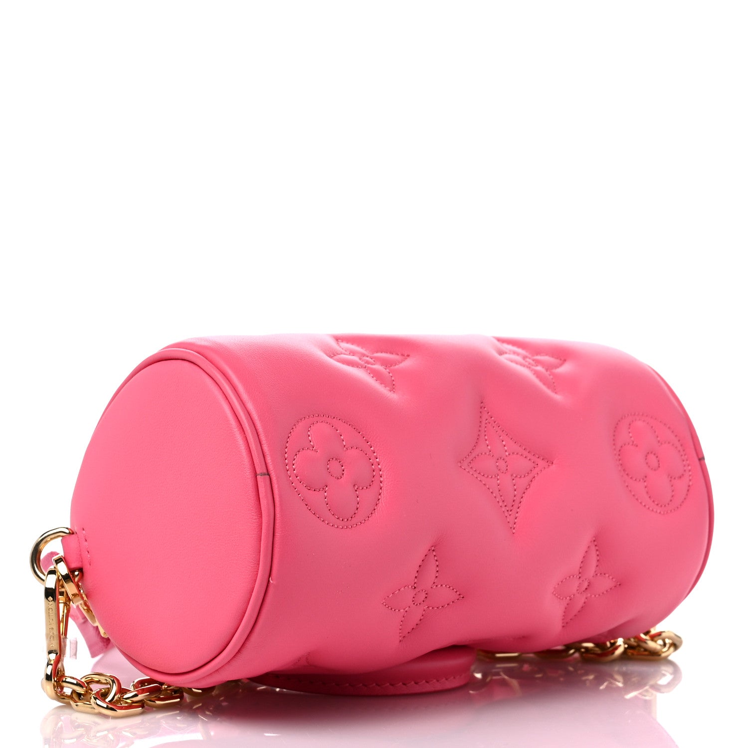 Louis Vuitton Calfskin Bubblegram Papillon BB Dragon Fruit 4 of 8