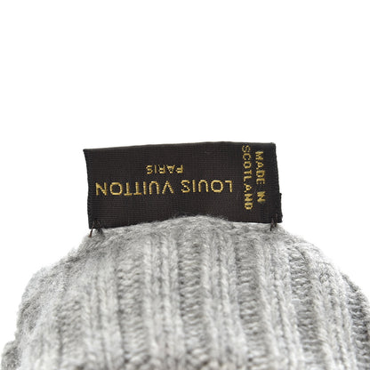 Louis Vuitton Cashmere Damier Helsinki Gloves Light Grey 4 of 4
