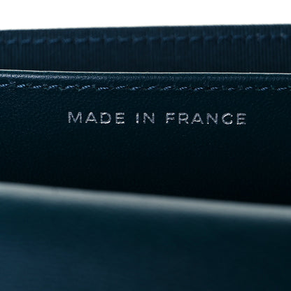 Chanel Lambskin Quilted Flap Card Holder Wallet Dark Turquoise 7 of 11