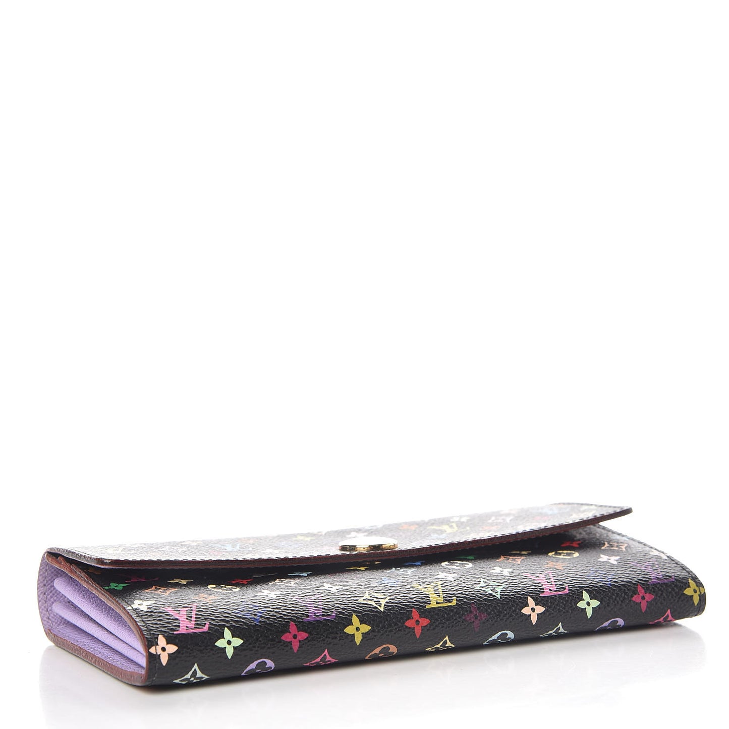 Monogram Multicolor Sarah Wallet Black Violet