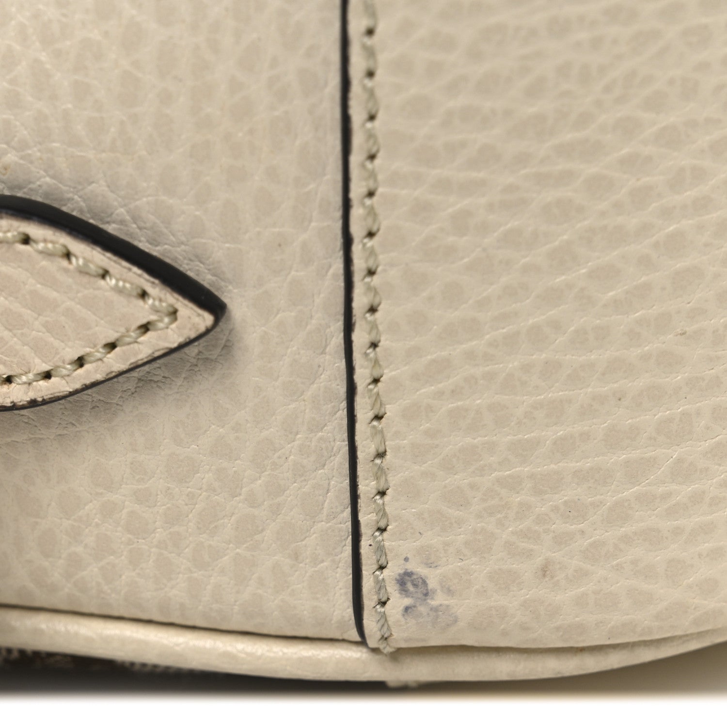Gucci Monogram Dollar Calfskin Mini Bree Messenger Bag Beige Ebony Avoire 12 of 12