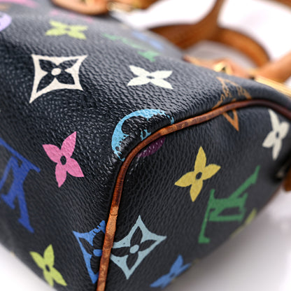 Louis Vuitton Monogram Multicolor Mini Sac HL Speedy Black 10 of 18