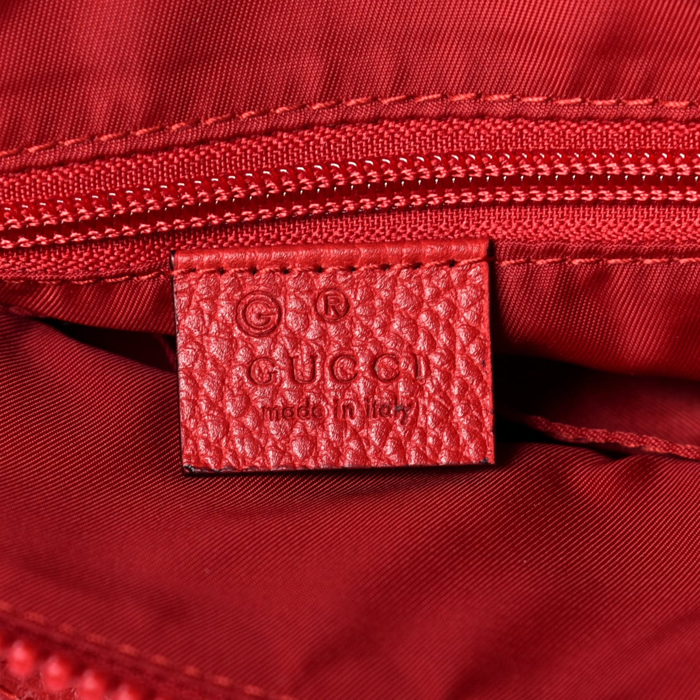 Nylon Monogram Dollar Calfskin Flat Messenger Bag Vibrant Red