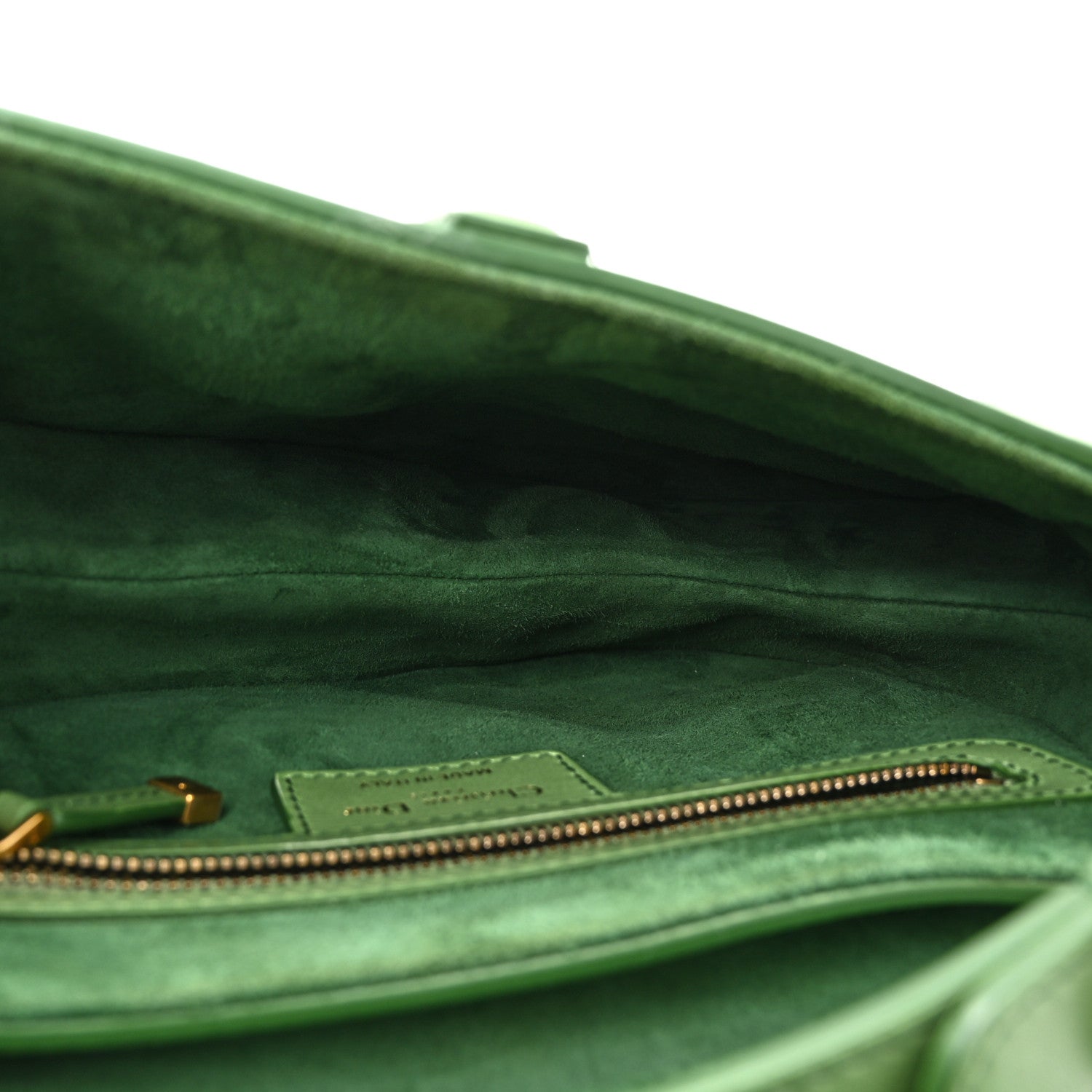 Christian Dior Gradient Calfskin Saddle Bag Green 5 of 10