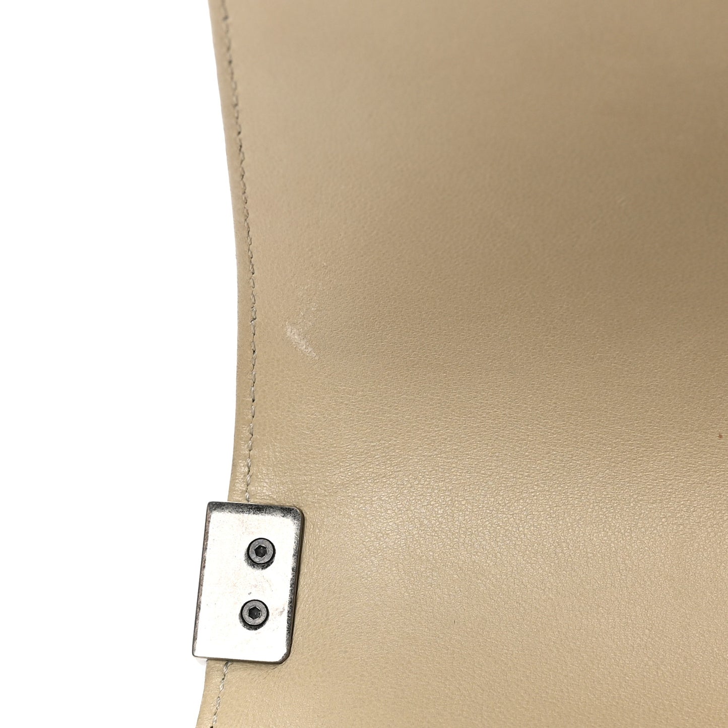 Patent New Medium Boy Reverso Flap Beige