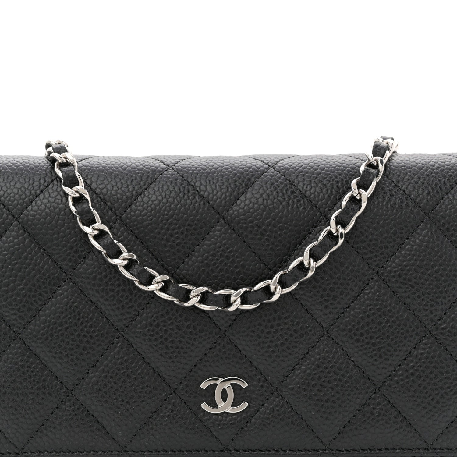 Chanel Caviar Quilted Wallet on Chain WOC Black 8 of 11