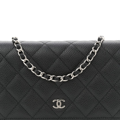 Chanel Caviar Quilted Wallet on Chain WOC Black 8 of 11