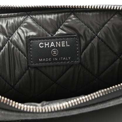 Chanel Canvas Sequins Medium Deauville Cosmetic Pouch Grey 6 of 7