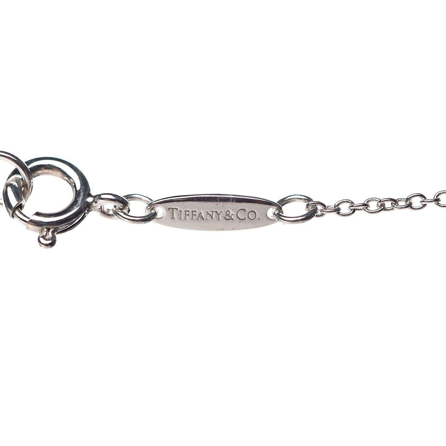 Sterling Silver Elsa Peretti Letter "T" Pendant Necklace