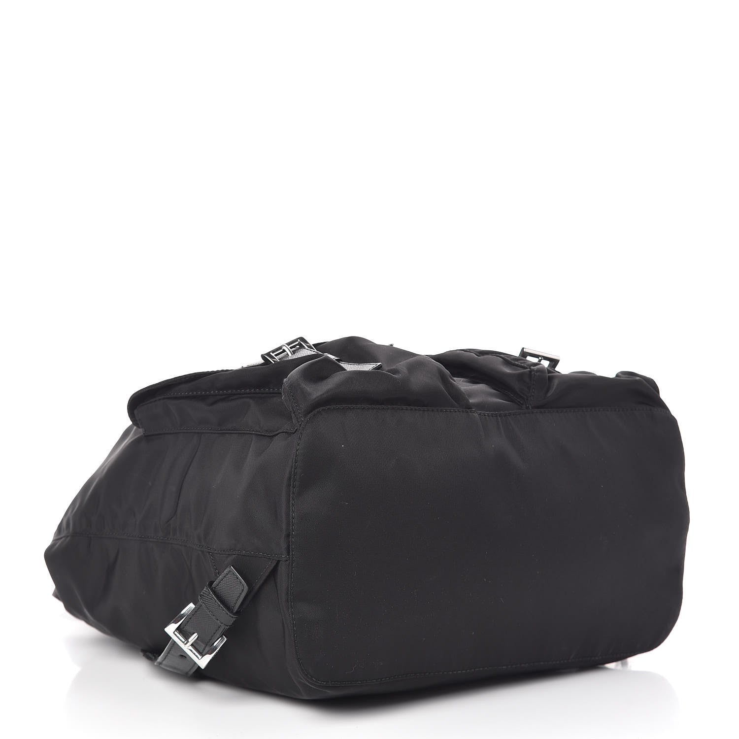 Prada Tessuto Nylon Vela Saffiano Large Backpack Black 4 of 11
