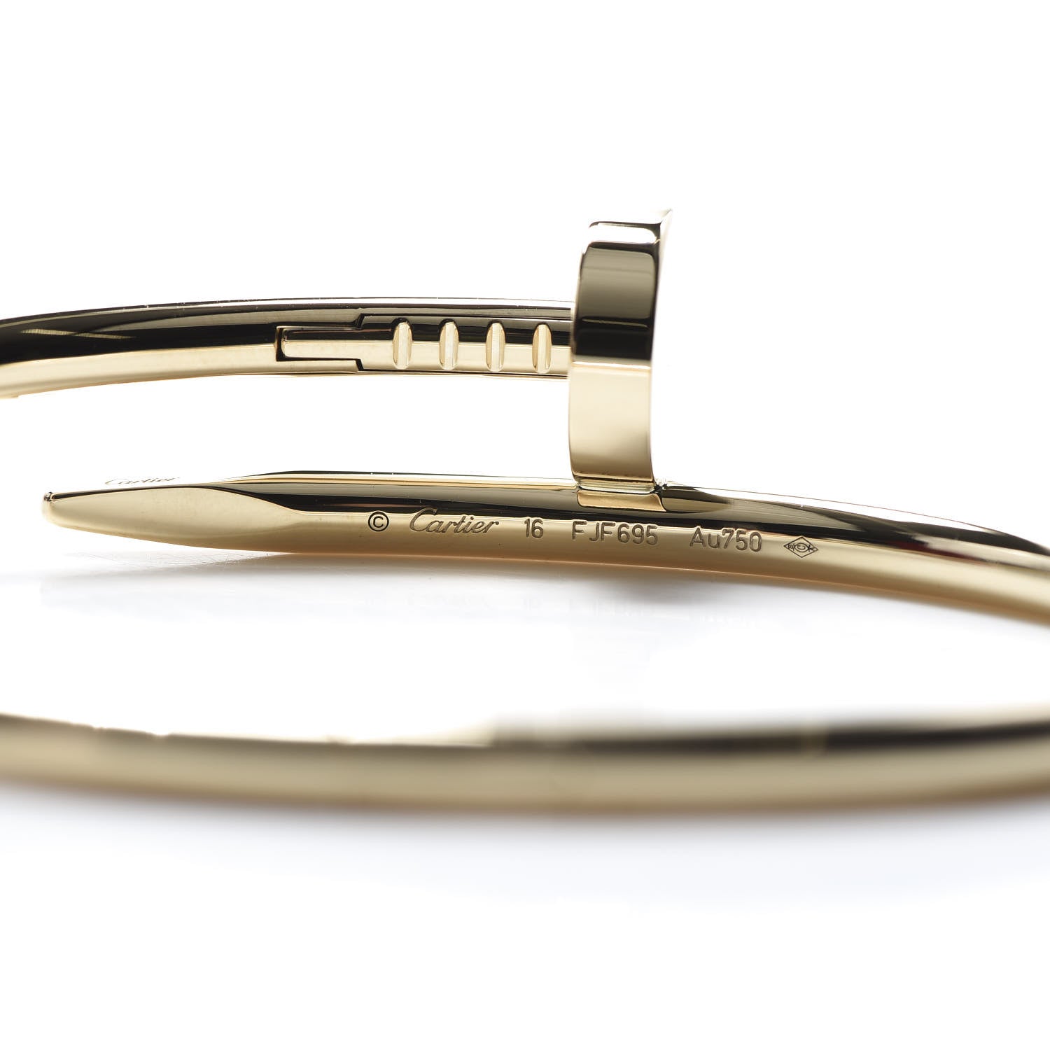 Cartier 18K Yellow Gold Juste Un Clou Bracelet 16 8 of 10
