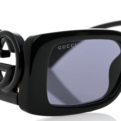 Gucci Acetate Chaise Rectangler Frame Sunglasses GG1325S Black 7 of 8