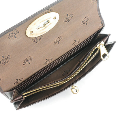 Mulberry Grainy Bayswater Wallet Chocolate 5 of 9