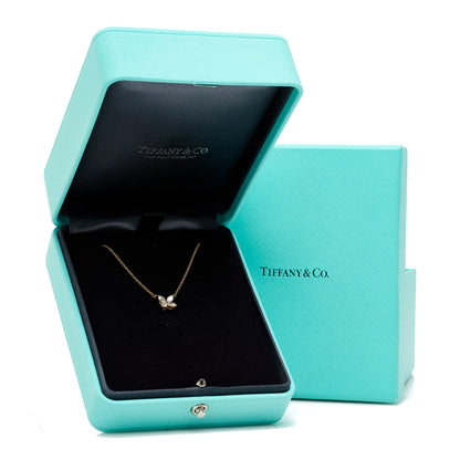 Tiffany 18K Rose Gold Diamond Small Victoria Necklace 6 of 6