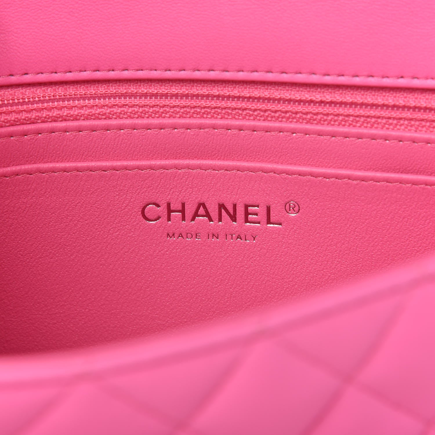 Chanel Lambskin Quilted Mini Rectangular Flap Pink 9 of 11