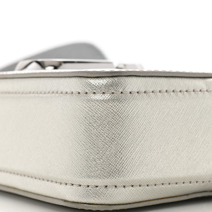 Marc Jacobs Saffiano Small Snapshot Camera Bag Silver 11 of 16