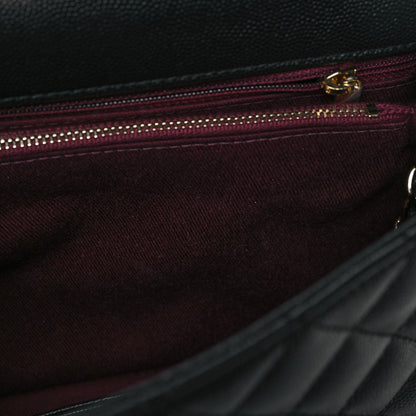 Chanel Caviar Quilted Small Coco Handle Flap Black 9 of 16