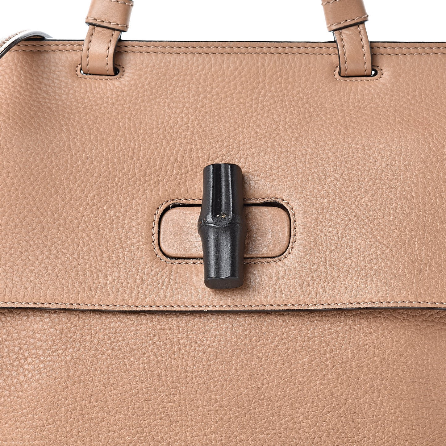 Cellarius Calfskin Medium Bamboo Daily Top Handle Bag Camelia