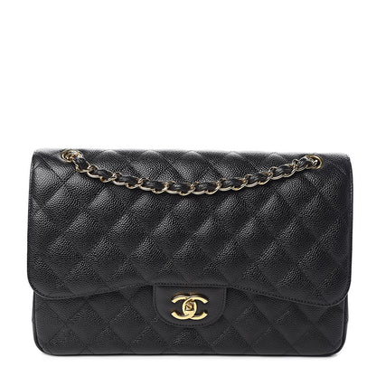 Chanel Caviar Quilted Jumbo Double Flap Black 1 of 11