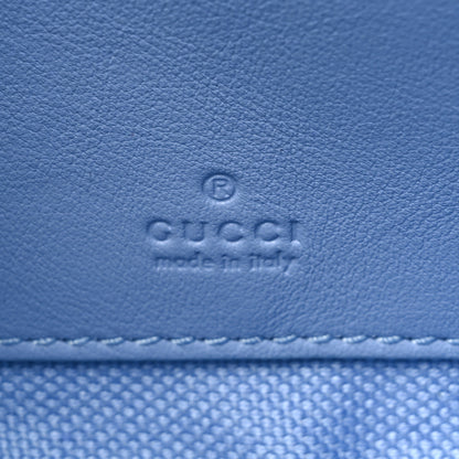 Gucci Dollar Calfskin Enamel Super Mini GG Marmont Chain Shoulder Bag Light Pink Blue 10 of 18
