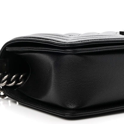 Chanel Caviar Quilted Medium Boy Flap Black 8 of 9