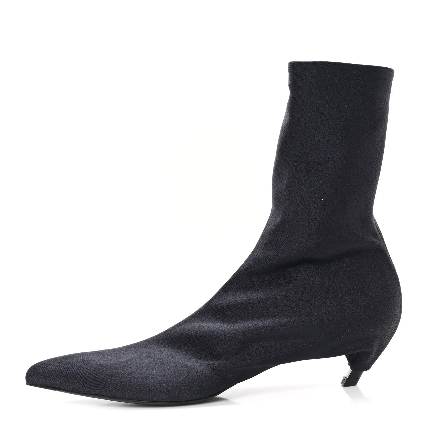 Balenciaga Jersey Crepe Pointed Toe Knife Booties 40 Black 1 of 8