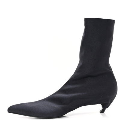 Balenciaga Jersey Crepe Pointed Toe Knife Booties 40 Black 1 of 8